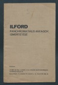 Ilford panchromatikus anyagok ismertetése