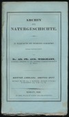 Archiv für Naturgeschichte. In Verbindung mit Mehreren Gelehrten. Dritten Jahrgang. Drittes Heft