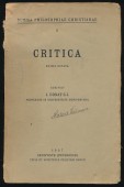 Summa Philosophiae Christianae II. Critica