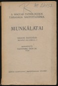 A Magyar Pathologusok Társasága nagygyűlésének munkálatai. Második nagygyűlés, Budapest, 1933. június 6-7