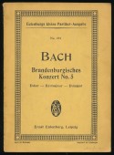 Brandenburgisches Konzert Nr. 5. D dur - Ré majeur - D major