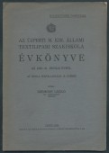 Az Újpesti m. kir. Állami Textilipari Szakiskola Évkönyve az 1940-41. iskolai évről