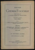 Magyar Chemiai Folyóirat. Havi szaklap a chemiai ismeretek fejlesztésére XLVIII. évfolyam, 1942