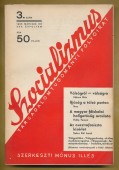 Szocializmus. Társadalomtudományi folyóirat. XXV. évfolyam, 3. szám. 1935. március