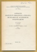 A Magyar Tudományos Akadémia Tihanyi Biológiai Kutatóintézetének Évkönyve 1976. Vol. XLIII. Annales Instituti Biologici (Tihany) Hungaricae Acaemiae Scientiarum