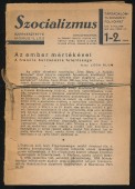 Szocializmus. Társadalomtudományi folyóirat. XXX. évfolyam, 1946