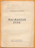 Mai magyar ének. Előadás-vázlat