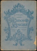 Manon Lescaut. Clavierauszug mit Text