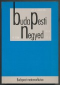 Budapesti Negyed IV. évf. 4. szám., 1996. tél. Budapest metamorfózisa