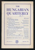 The Hungarian Quarterly. The Voice of Free Hungarians. April-July 1962.