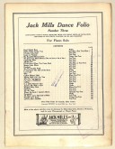Jack Mills Dance Folio. No. 3. 30 Big Song Hits, Some with Words and Music
