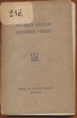 Peterdi Andor háborús versei 1914 -1 916