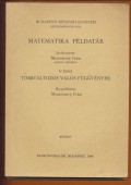 Matematika példatár V. kötet. Többváltozós valós függvények