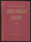 Orosz-magyar szótár I-II. kötet