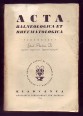 Acta balneologica et rheumatologica