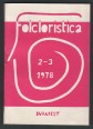 Folkloristica 2-3. 1978 Fordítások szöveggyűjteménye