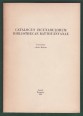 Catalogus Incunabulorum Bibliothecae Batthyanyanae 