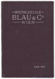 Werkzeuge Liste 1910. Blau & Co., Werkzeug- und Werkzeugmaschinen-Fabrik Wien