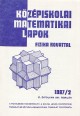 Középiskolai Matematikai Lapok (fizika rovattal) 37. évf., 2. szám