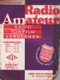 Radio Amateur. Radio tonfilm fernsehen 1931. August Jahrgang VIII. Floge 8.
