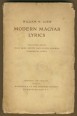 Modern Magyar Lyrics. Selected Gems from Alex. Petőfi and other Modern Hungarian Poets