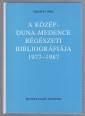 A Közép-Dunamedence régészeti bibliográfiája. 1977-1987