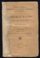 Cornelii Taciti Libri qui supersunt. Quartum rec. C. Halm. Tomus prior: Libros ab Excessu Divi Augusti Continens