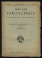 Magyar Paedagogia. A Magyar Paedagogiai Társaság havi folyóirata LI. évf. 1-3. sz. , 1942. jan.-szept.