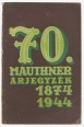 70. Mauthner árjegyzék 1944.