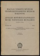 Annales Historico-Naturales Musei Nationalis Hungarici. Magyar Nemzeti Múzeum Természettudományi Múzeum évkönyve Tomus III. 1952.