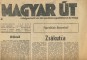 Magyar Út. Világnézeti és társadalompolitikai hetilap XIII. évf. 4. szám, 1944. január 27.