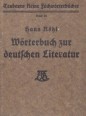 Wörterbuch zur deutschen Literatur