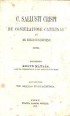 De Coniuratione Catilinae et de bello Iugurthino libri. II. rész. De bello Iugurthino