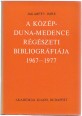 A Közép-Dunamedence régészeti bibliográfiája 1967-1977