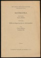 Matematika VI. kötet. Differenciálgeometria és vektoranalízis