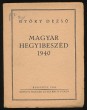 Magyar hegyibeszéd 1940