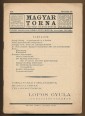 Magyar Torna. A Magyar Országos Szövetség hivatalos lapja. 1936., november