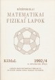 Középiskolai Matematikai és Fizikai Lapok. 42. évfolyam 4. szám, 1992. április