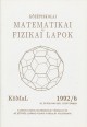 Középiskolai Matematikai és Fizikai Lapok. 42. évfolyam 6. szám, 1992. szeptember