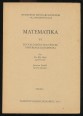 Matematika I/3. Egyváltozós függvények differenciálszámítása