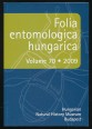 Rovartani Közlemények. Folia Entomologica Hungarica. Volume 70, 2009., pp. 5-41