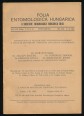 Rovartani Közlemények. Folia Entomologica Hungarica. III. kötet, 1-4. füzet, 1938