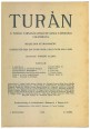 Turán. A Turáni Társaság (Magyar Ázsiai Társaság) folyóirata. I. évfolyam, 3. szám, 1913.
