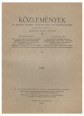 Közlemények az Erdélyi Nemzeti Múzeum érem- és régiségtárából. I., 1941.