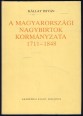 A magyarországi nagybirtok kormányzata 1711-1848