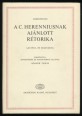 A C. Herenniusnak ajánlott rétorika latinul és magyarul