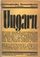 Süddeutsche Monatshefte. 27. Jahrgang. Heft 11. Ungarn.