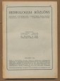 Hidrológiai Közlöny XI. kötet, 1931