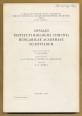 A Magyar Tudományos Akadémia Tihanyi Biológiai Kutatóintézetének Évkönyve 1967. Vol. XXXIV. Annales Instituti Biologici (Tihany) Hungaricae Acaemiae Scientiarum