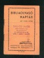 Bibliaolvasó naptár az 1939. évre